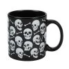 Bioworld Halloween Skulls & Jack-o'-Lantern Faces 2-Pack 16 Oz Ceramic Mugs