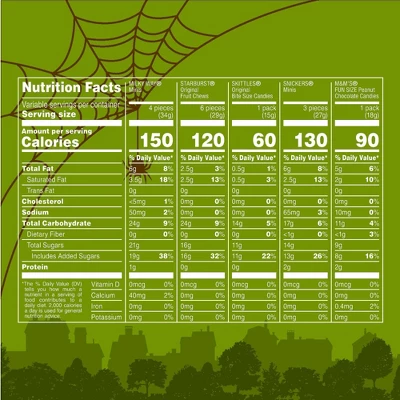 Mars - Snickers, M&M's, Starburst, Skittles, Milky Way Halloween Candy Bulk Variety Bag - 77.4oz/195ct 8 Mars - Snickers, M&M's, Starburst, Skittles, Milky Way Halloween Candy Bulk Variety Bag - 77.4oz/195ct - Image 8