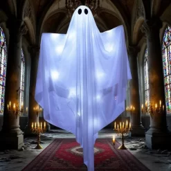 Joyfy Halloween Hanging Ghost Outdoor Decoration, 47” LED Light Hanging Ghost Halloween Hanging Decoration For Indoor Outdoor Party Decor -Halloween Costume Store GUEST 6d6f4a4b e663 4a2a 9771 fa5a9f3c7fbd