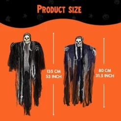 Joyfy 3 Pack Halloween Hanging Ghosts, Hanging Skeleton Grim Reapers For Halloween Outdoor Decorations, Indoor Outdoor Hanging Ghost Decorations -Halloween Costume Store GUEST 6e6dc143 8804 42bc b3de 2d9cfc0b9c53