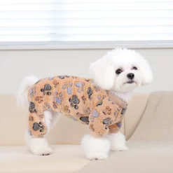 Paaaawaters Dog Fuzzy Velvet Pajamas, Dog Winter Clothes For Small Dogs Boy Girl, Pet Jumpsuit, Doggy Apparel -Halloween Costume Store GUEST 6ff38005 71ca 4beb 8856 457beefca7ef