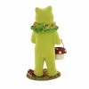 Bethany Lowe 5.0 Inch Dressed Up Ollie Frog Halloween Figurine , Lightweight Halloween Decor Halloween Trick Or Treating (1PC)
