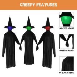 Slickblue Outdoor 63" Halloween Witch Prop With Glowing Head, Motion, And Creepy Sound Effects -Halloween Costume Store GUEST 718b2c3f a5cc 4efd 9384 b8d5e3ef6351