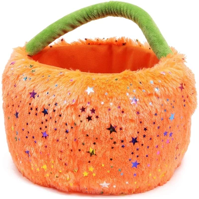 Spooky Central Plush Jack-O-Lantern Trick Or Treat Bag For Halloween Party Decorations (10 X 8.75 In) 2 Spooky Central Plush Jack-O-Lantern Trick Or Treat Bag For Halloween Party Decorations (10 X 8.75 In) - Image 2