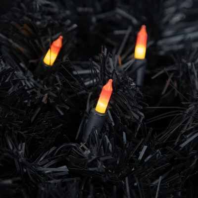 Northlight Candy Corn Mini Halloween Light Set Yellow And Orange 9.5' Black Wire - 50ct 2 Northlight Candy Corn Mini Halloween Light Set Yellow And Orange 9.5' Black Wire - 50ct - Image 2