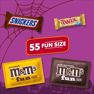 Mars - Snickers, Twix, M&M's, Halloween Chocolate Candy Variety Bag Fun Size - 30.94oz/55ct 3 Mars - Snickers, Twix, M&M's, Halloween Chocolate Candy Variety Bag Fun Size - 30.94oz/55ct - Image 3