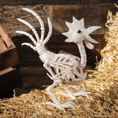12 1/2" Rooster Skeleton Halloween Tabletop Decoration 1 12 1/2" Rooster Skeleton Halloween Tabletop Decoration