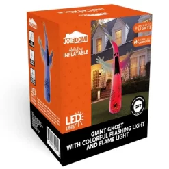 Joyfy 12 FT Halloween Inflatables Outdoor Decorations, Giant Ghost Inflatable With 3-Colored Flashing Flame Light For Halloween Yard Garden Lawn Decor -Halloween Costume Store GUEST 757dff81 07f1 4d49 9672 54ddd4749015