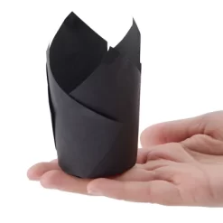 Juvale 100-Piece Black Tulip Cupcake Liners, 2 X 3.5 Inches, Black Cupcake Liners For Halloween Parties & Wedding Receptions -Halloween Costume Store GUEST 757fb285 ca0d 4e71 99ae 71069142b676