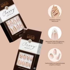 KISS Products Classy Premium Long Square Glue-On Fake Nails - Stunning! - 33ct -Halloween Costume Store GUEST 7813dcfe b414 4833 8cb3 a904793ed142 1