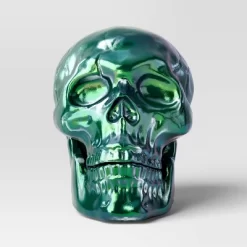 10" Large Plated Skull Halloween Decorative Prop - Hyde And EEK! Boutique™ -Halloween Costume Store GUEST 787a8d5f 99bf 4325 9a81 354dd39b9e53