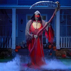 Joyfy 99.6'' Halloween Outdoor Decoration, Animatronics Standing Grim Reaper Holding Giant Scythe With Light For Indoor Outdoor Haunted House Decor -Halloween Costume Store GUEST 80d02ae2 9a49 434c ac07 80c29d4956a1