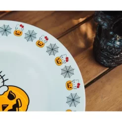 Silver Buffalo Sanrio Hello Kitty Pumpkin Boo 10.5-Inch Ceramic Dinner Plate -Halloween Costume Store GUEST 81590f44 5f6c 4df0 b126 85b74d2df6ff