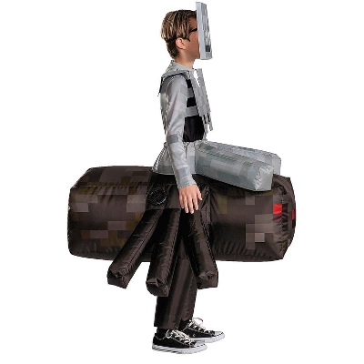 Disguise Minecraft Kids' Spider Jockey Halloween Deluxe Inflatable Costume - Gray - 4-6 2 Disguise Minecraft Kids' Spider Jockey Halloween Deluxe Inflatable Costume - Gray - 4-6 - Image 2