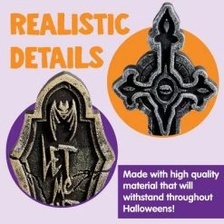 Joyfy 5Pcs 17" Halloween Foam RIP Graveyard Tombstones Decorations, Headstones Graveyard Cemetery Gravestones Prop With 12 Stakes, Yard Lawn Garden 8 Joyfy 5Pcs 17" Halloween Foam RIP Graveyard Tombstones Decorations, Headstones Graveyard Cemetery Gravestones Prop With 12 Stakes, Yard Lawn Garden -Halloween Costume Store GUEST 8488ac4f d704 4eea bf36 ac3d423f59f6