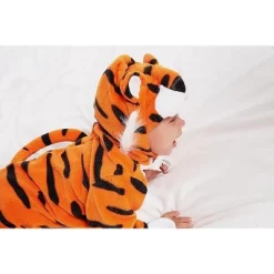 Joyfy Baby Halloween Costume Tiger Jumpsuit With Tail, Toddler One Piece Animal Suit With Hat For Halloween Dress Up Party -Halloween Costume Store GUEST 84b9c534 da73 4d79 8c6b 332dc35cc497