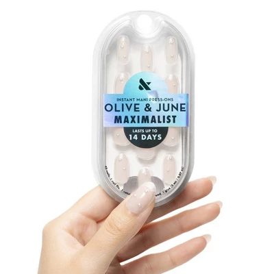Olive & June Press-On Fake Nails - Maximalist - French - 42ct 1 Olive & June Press-On Fake Nails - Maximalist - French - 42ct