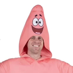 JAZWARES SpongeBob Men's Patrick Halloween Costume Jumpsuit - Pink One Size -Halloween Costume Store GUEST 8795d782 4a0e 4886 af45 ba1ed97e7de7