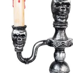 Northlight Antique-Style Skull Trio Flickering Halloween Candelabra - 13.75" - Amber Lights -Halloween Costume Store GUEST 883ce385 dd68 4f68 9070 5bfd8115f0d0