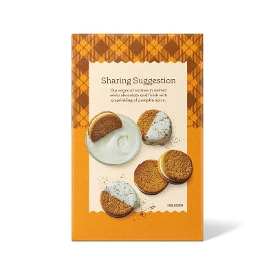Fall Harvest Pumpkin Cheesecake Sandwich Cookies - 10.6oz - Favorite Day™ 3 Fall Harvest Pumpkin Cheesecake Sandwich Cookies - 10.6oz - Favorite Day™ - Image 3