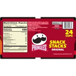 Pringles Halloween Spooky Stacks Original Potato Crisps Chips - 16oz/24ct