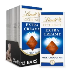 Lindt 4/6/12 Bars, Excellence Extra Creamy Milk Chocolate 3.5oz Full Size Candy Bar -Halloween Costume Store GUEST 8e6f4614 4f84 43c2 874f ccad972afeea