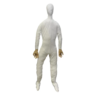 6 Ft. Life-Sized White Dummy With Hands Halloween Decoration 1 6 Ft. Life-Sized White Dummy With Hands Halloween Decoration