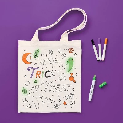 Halloween Craft Trick Or Treat Bag Coloring Kit - Mondo Llama™ 2 Halloween Craft Trick Or Treat Bag Coloring Kit - Mondo Llama™ - Image 2