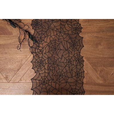 C&F Home Spider Webb Halloween Reversible Translucent Decorative Table Runner 12" X 68" 3 C&F Home Spider Webb Halloween Reversible Translucent Decorative Table Runner 12" X 68" - Image 3