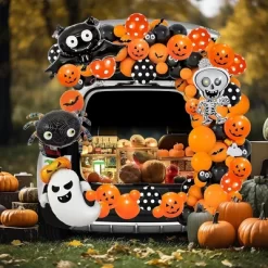 Joyfy 81 Pcs Halloween Trunk Or Treat Decorations Kit, Car Archway Garage Door Halloween Balloon Decoration With Stripe And Glue Points -Halloween Costume Store GUEST 937d8556 1aae 4bb2 a605 96c2e809eeef