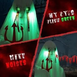 Karl Home 4.3ft Halloween Decorations Outdoor Animatronics Ghost With Trident -Halloween Costume Store GUEST 94ae0433 df76 4e48 bdf1 4e048e6b91b1