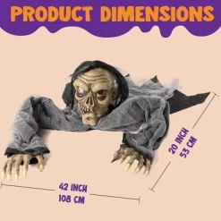 Joyfy Halloween Outdoor Decorations Animated Zombie Groundbreaker Graveyard Decoration Prop With Creepy Decayed Face For Yard Lawn Decorations -Halloween Costume Store GUEST 9659a692 f9b3 4dcc 934a ce5b0d2e5476