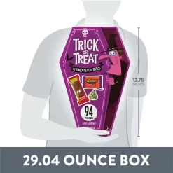 HERSHEY'S Milk Chocolate Assorted Trick Or Treat Halloween Candy Coffin Gift Box - 29.04oz/94pc -Halloween Costume Store GUEST 99000960 66e7 4577 877b e794cddd87b1