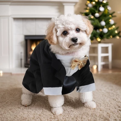 Unique Bargains Dog Tuxedo Black 1 Pc 3 Unique Bargains Dog Tuxedo Black 1 Pc - Image 3