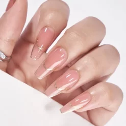 BTArtbox Press-On Nails - Gilded French - M Coffin - 30ct -Halloween Costume Store GUEST 9a708e57 1d22 4db4 98f2 3a0552ad9841