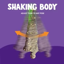 Joyfy 65" Halloween Hanging Cocoon Corpses Props Outdoor, Halloween Decoration Body Prop Corpses Skeleton With Lights&LED Eyes&Sound