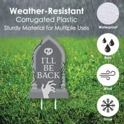 Big Dot Of Happiness Creepy Cemetery - Lawn Decorations - Outdoor Spooky Halloween Tombstone Party Yard Decorations - 10 Piece -Halloween Costume Store GUEST 9cb6e35b 0a69 4ee3 8093 5d0b4797148c