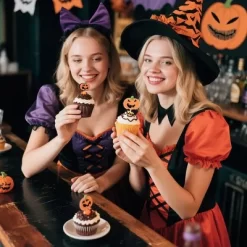 24 Pcs Halloween Leis Hawaiian Leis Necklace Tropical Flower Lei Floral Luau Party Decorations Orange Purple Dance Garland Headbands Photo Booth Photo -Halloween Costume Store GUEST 9d87cebf 4867 44c5 bc49 3cc999ad49da