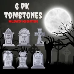 3D Halloween Metal Ghost Tombstone- 6 Designs (17" W Stakes) Durable, Weather Rust Proof, UV Printed- Lawn Decor- No Flimsy Foam Graveyard Headstones -Halloween Costume Store GUEST 9ecc7120 6516 413c 8af9 d78019aabfde