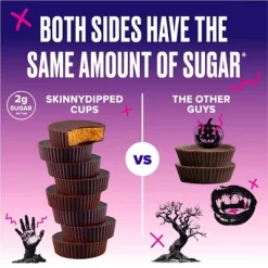 SkinnyDipped Dark Chocolate Peanut Butter Cups Halloween Candy Box - 10.6oz/20ct -Halloween Costume Store GUEST 9f3308dc 6d1e 4014 b1be a36606a2cb1f