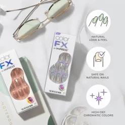 KISS Products ColorFX By ImPRESS Press-On Fake Nails - Short Squoval - Distraction - 30ct -Halloween Costume Store GUEST 9f4b6a4c c551 4640 a8f8 6bbddd185768 1