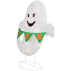 Northlight LED Ghost With "Boo" Banner Halloween Yard Decoration - 25" - Warm White Lights -Halloween Costume Store GUEST a1e857da 79cb 4358 ad40 c57dfaf13a91