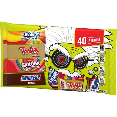 Mars - Snickers, Skittles, Twix & Life Savers Gummies Halloween Candy - 15.47oz/40ct 8 Mars - Snickers, Skittles, Twix & Life Savers Gummies Halloween Candy - 15.47oz/40ct - Image 8