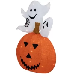 Northlight LED Lighted Jack-O-Lantern And Ghosts Halloween Decoration - 27.5" - Clear Lights -Halloween Costume Store GUEST a4a79282 8ace 4ee9 b8a9 e4cd3186a080