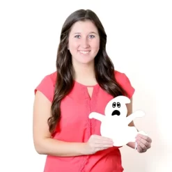 Big Dot Of Happiness Spooky Ghost - Yard Sign And Outdoor Lawn Decorations - Halloween Party Yard Signs - Set Of 8 -Halloween Costume Store GUEST a7f2f94b eae4 4db9 994b c9d8b9e34e05