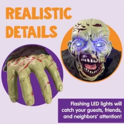 Joyfy Halloween Outdoor Decoration Animated Zombie Groundbreaker With Flashing Eyes For Halloween Yard, Lawn, Patio, Haunted House Decor -Halloween Costume Store GUEST a8b9c747 7388 40da a9a7 24537a1c8a61