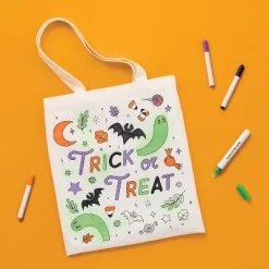 Halloween Craft Trick Or Treat Bag Coloring Kit - Mondo Llamaâ„¢