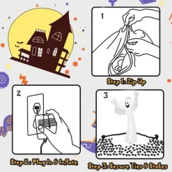 Costway 5FT Or 6FT Or 12FT Halloween Decoration With LED Lights Yard Decoration -Halloween Costume Store GUEST ab88eef3 34ba 4e6b aaa8 85384991d393