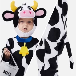 Joyfy Toddler's Halloween Costume Cow Pajamas Costume For Halloween Dress Up Party -Halloween Costume Store GUEST ac9f0623 ce21 4757 87e1 ac27fdfe7784
