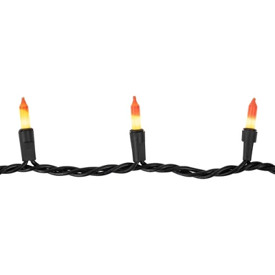 Northlight Candy Corn Mini Halloween Light Set Yellow And Orange 9.5' Black Wire - 50ct 3 Northlight Candy Corn Mini Halloween Light Set Yellow And Orange 9.5' Black Wire - 50ct - Image 3